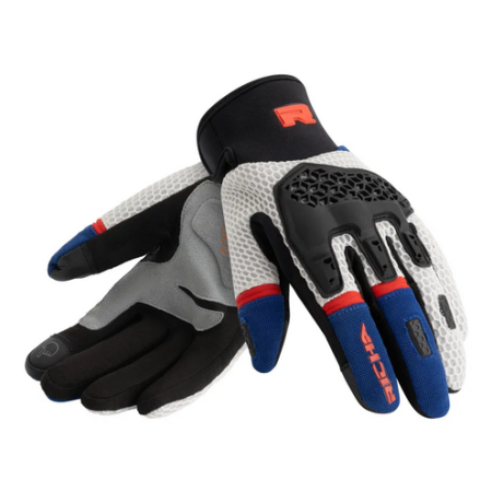Rękawice motocyklowe Richa SandBlast Men White Blue Red